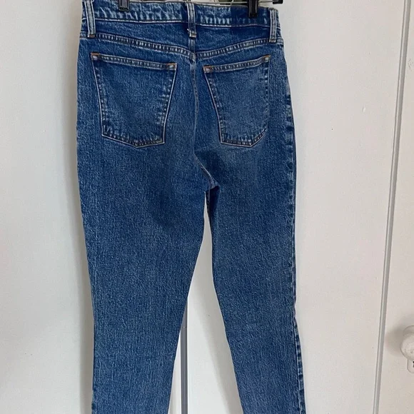 Abercrombie & Fitch The Skinny High Rise Jeans Blue Denim Ankle Size 28 - Picture 5 of 7